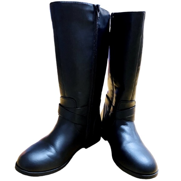 J.C.Penny’s THEREABOUTS Remi Flat Heel KneeHigh Riding Boots Side Zip Girl’s Sz4 - Picture 5 of 11